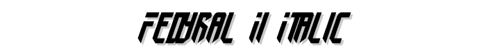 Fedyral II Italic font